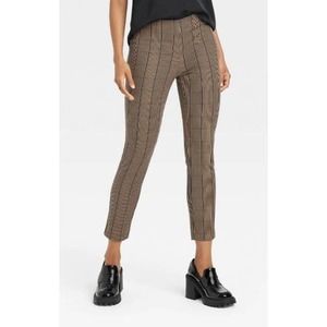 NWT A New Day women's high rise bi-stretch skinny ankle pants, side zip, SZ 12